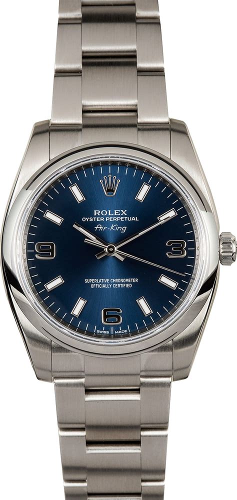 buy rolex air king blue dial|rolex air king price new.